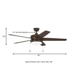 Home Decorators Collection Portwood 60 in. LED Outdoor Espresso Bronze Ceiling Fan -Flora Home Decorators Soldes espresso bronze home decorators collection ceiling fans with lights yg528 eb a0 1000