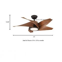 Home Decorators Collection Broughton 42 in. LED Espresso Bronze Ceiling Fan with Remote Control -Flora Home Decorators Soldes espresso bronze home decorators collection ceiling fans with lights yg671 eb a0 1000