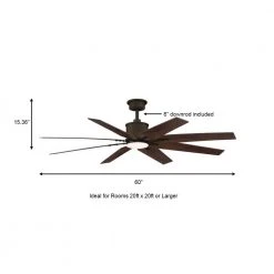 Home Decorators Collection Milbourne 60 in. Integrated LED Indoor Espresso Bronze Ceiling Fan with Light and Remote Control -Flora Home Decorators Soldes espresso bronze home decorators collection ceiling fans with lights yg915 eb a0 1000
