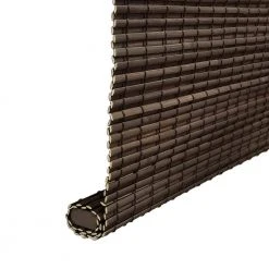 Home Decorators Collection Modern Farmhouse Cut-to-Size Espresso Flat-Weave Cordless Light-Filtering Bamboo Shade - 27 in. W x 48 in. L -Flora Home Decorators Soldes espresso home decorators collection bamboo shades 2258464e 4f 1000