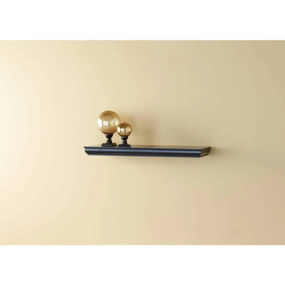 Home Decorators Collection 24 in. L x 8 in. W Profile Espresso Shelf 6 Home Decorators Collection 24 in. L x 8 in. W Profile Espresso Shelf - Image 4