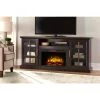 Home Decorators Collection Edenfield 70 in. Freestanding Infrared Electric Fireplace TV Stand in Espresso -Flora Home Decorators Soldes espresso home decorators collection fireplace tv stands 365 741 48 y 64 1000