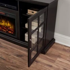 Home Decorators Collection Edenfield 70 in. Freestanding Infrared Electric Fireplace TV Stand in Espresso -Flora Home Decorators Soldes espresso home decorators collection fireplace tv stands 365 741 48 y 77 1000