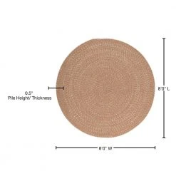 Home Decorators Collection Cicero Evergold 8 ft. x 8 ft. Round Braided Area Rug -Flora Home Decorators Soldes evergold home decorators collection area rugs te89r096x096 76 1000