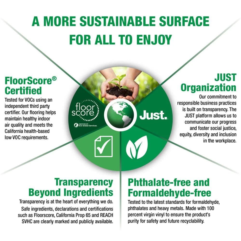 Home Decorators Collection 6 in. W Fishers Island Wood Click Lock Luxury Vinyl Plank Flooring (24.5 sq. ft./case) 6 Home Decorators Collection 6 in. W Fishers Island Wood Click Lock Luxury Vinyl Plank Flooring (24.5 sq. ft./case) - Image 4