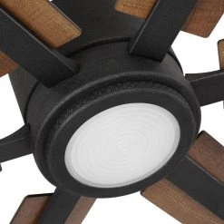 Home Decorators Collection Palermo Grove 60 in. 6-Blade LED Indoor Gilded Iron Farmhouse Dual Mount Ceiling Fan with Light and Remote Control -Flora Home Decorators Soldes gilded iron with walnut wood home decorators collection ceiling fans with lights 7984hdcgi 44 1000