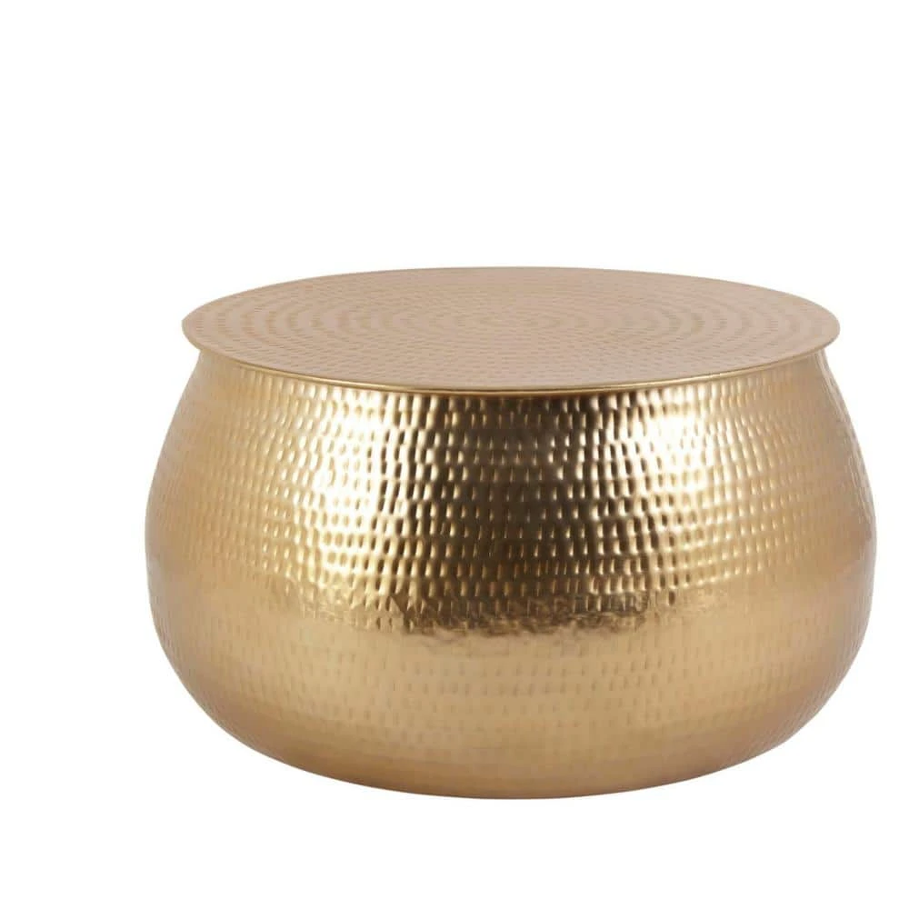 Home Decorators Collection Calluna 31 in. Gold Medium Round Metal Coffee Table with Lift Top 8 Home Decorators Collection Calluna 31 in. Gold Medium Round Metal Coffee Table with Lift Top - Image 6