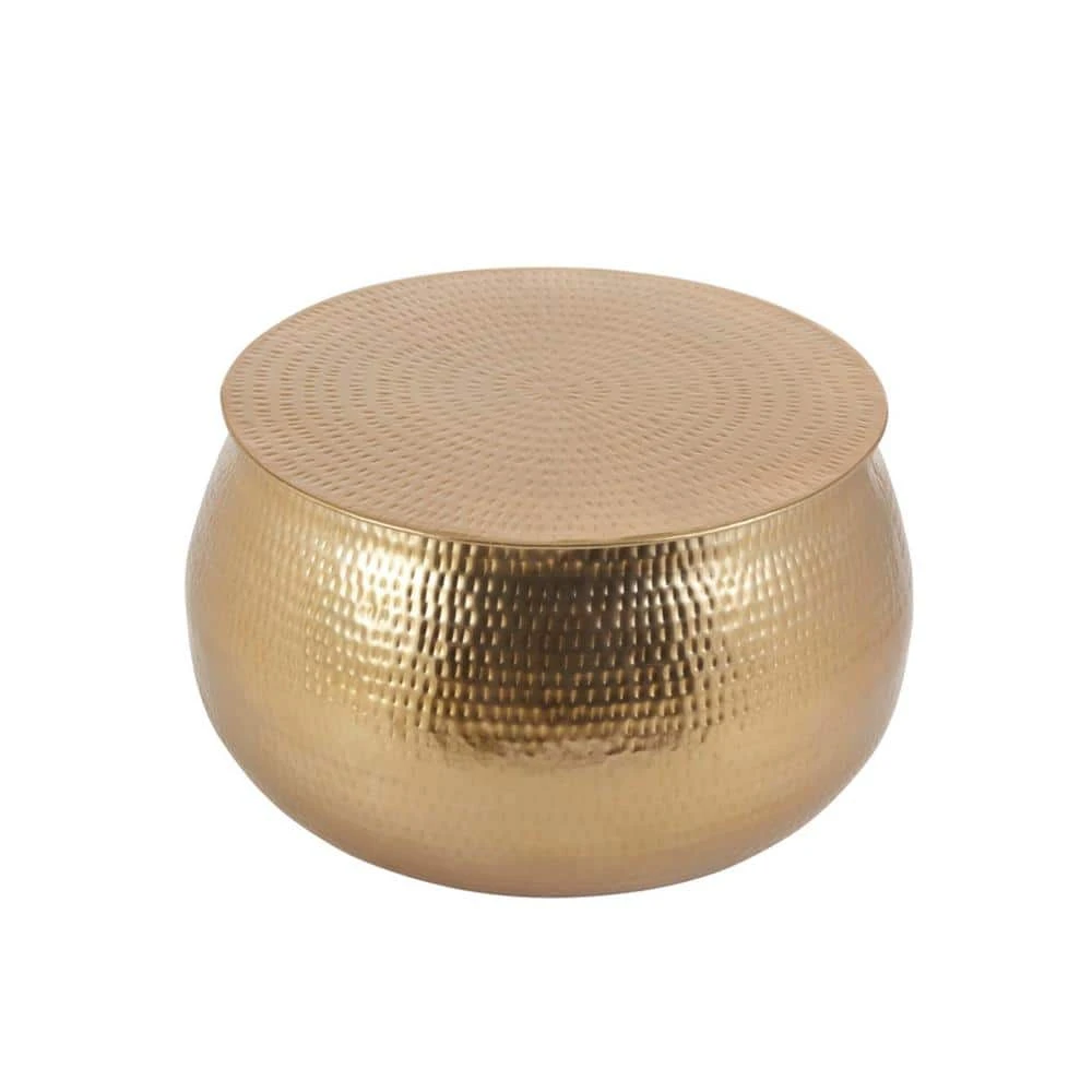 Home Decorators Collection Calluna 31 in. Gold Medium Round Metal Coffee Table with Lift Top 9 Home Decorators Collection Calluna 31 in. Gold Medium Round Metal Coffee Table with Lift Top - Image 7