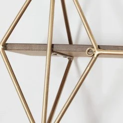 Home Decorators Collection 37 in. H x 27 in. W x 7 in. D Wood and Gold Metal Wall-Mount Bookshelf -Flora Home Decorators Soldes gold home decorators collection decorative shelving l175586xx a0 1000