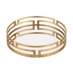 Home Decorators Collection Gold Metal Decorative Round Mirror Tray -Flora Home Decorators Soldes gold home decorators collection decorative trays p170318xx 66 1000