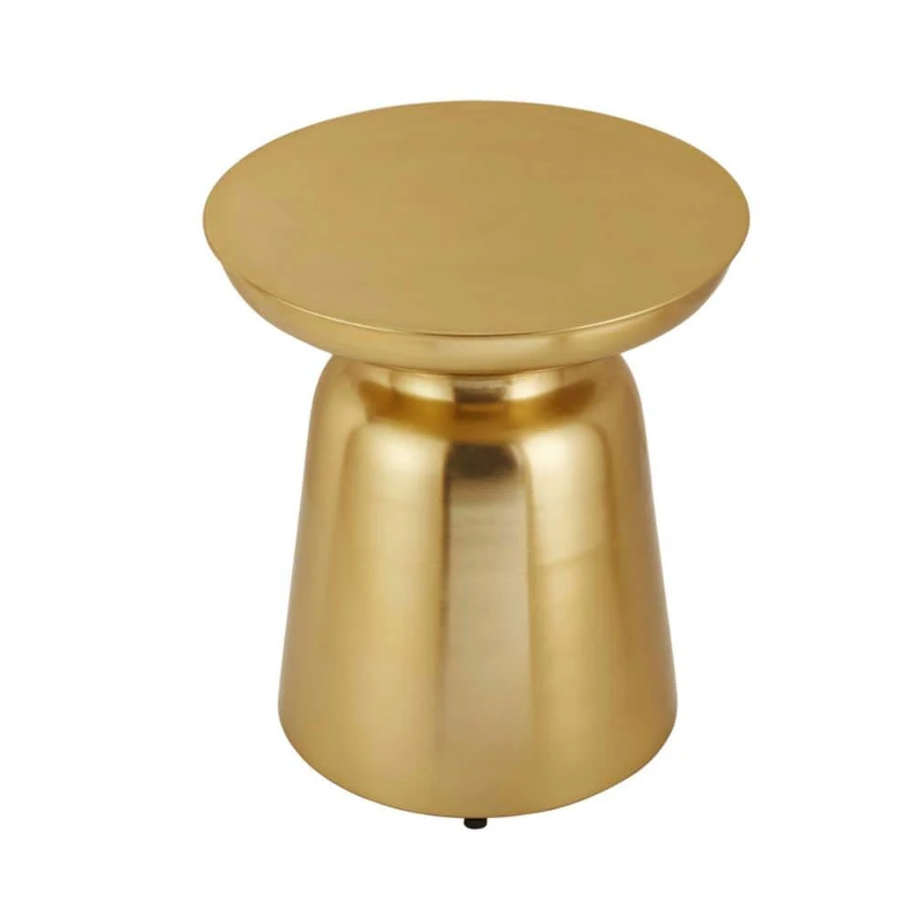 Home Decorators Collection Round Gold Metal Accent Table (16.5 in. W x 17.75 in. H) 8 Home Decorators Collection Round Gold Metal Accent Table (16.5 in. W x 17.75 in. H) - Image 6