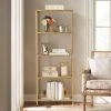 Home Decorators Collection 62.25 in. Gold Leaf Metal 4-shelf Accent Bookcase with Open Back -Flora Home Decorators Soldes gold leaf home decorators collection bookcases bookshelves v183104xxa np 64 1000