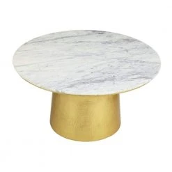 Home Decorators Collection Cupertine 31 in. Gold/Marble Medium Round Marble Coffee Table with Hammered Base -Flora Home Decorators Soldes gold marble home decorators collection coffee tables dc18 65050 c3 1000