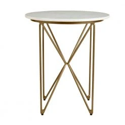 Home Decorators Collection Round Accent Table With Gold Finish Wire Base And Natural Marble Top -Flora Home Decorators Soldes gold marble home decorators collection end side tables dc18 57756 1d 1000