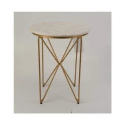 Home Decorators Collection Round Accent Table With Gold Finish Wire Base And Natural Marble Top -Flora Home Decorators Soldes gold marble home decorators collection end side tables dc18 57756 31 1000
