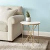 Home Decorators Collection Round Accent Table With Gold Finish Wire Base And Natural Marble Top -Flora Home Decorators Soldes gold marble home decorators collection end side tables dc18 57756 64 1000