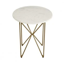 Home Decorators Collection Round Accent Table With Gold Finish Wire Base And Natural Marble Top -Flora Home Decorators Soldes gold marble home decorators collection end side tables dc18 57756 66 1000