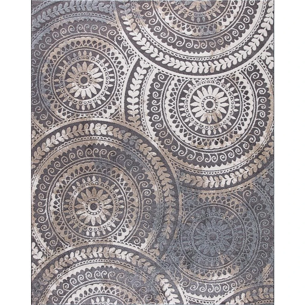Home Decorators Collection Spiral Medallion Cool Gray Tones 8 ft. x 10 ft. Area Rug 3 Home Decorators Collection Spiral Medallion Cool Gray Tones 8 ft. x 10 ft. Area Rug