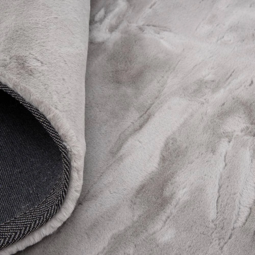 Home Decorators Collection Piper Grey 5 ft. x 7 ft. Solid Polyester Area Rug 6 Home Decorators Collection Piper Grey 5 ft. x 7 ft. Solid Polyester Area Rug - Image 4