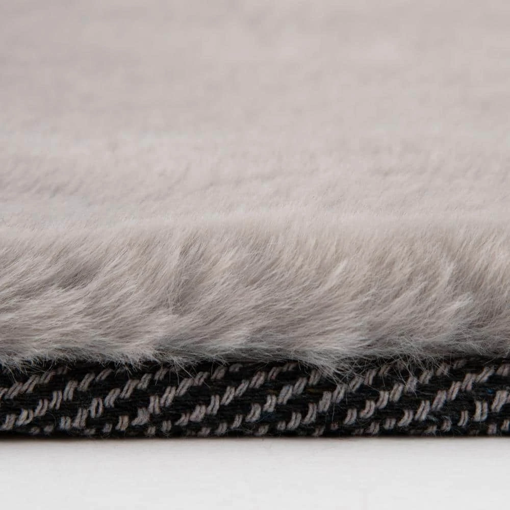 Home Decorators Collection Piper Grey 5 ft. x 7 ft. Solid Polyester Area Rug 5 Home Decorators Collection Piper Grey 5 ft. x 7 ft. Solid Polyester Area Rug - Image 3