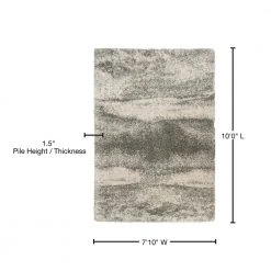 Home Decorators Collection Stormy Gray 8 ft. x 10 ft. Abstract Area Rug -Flora Home Decorators Soldes gray home decorators collection area rugs 536832 76 1000