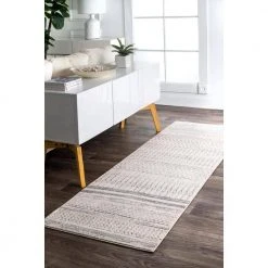 Home Decorators Collection Nova Stripes Gray 2 ft. x 14 ft. Runner Rug -Flora Home Decorators Soldes gray home decorators collection area rugs rzbd65b 26014 fa 1000