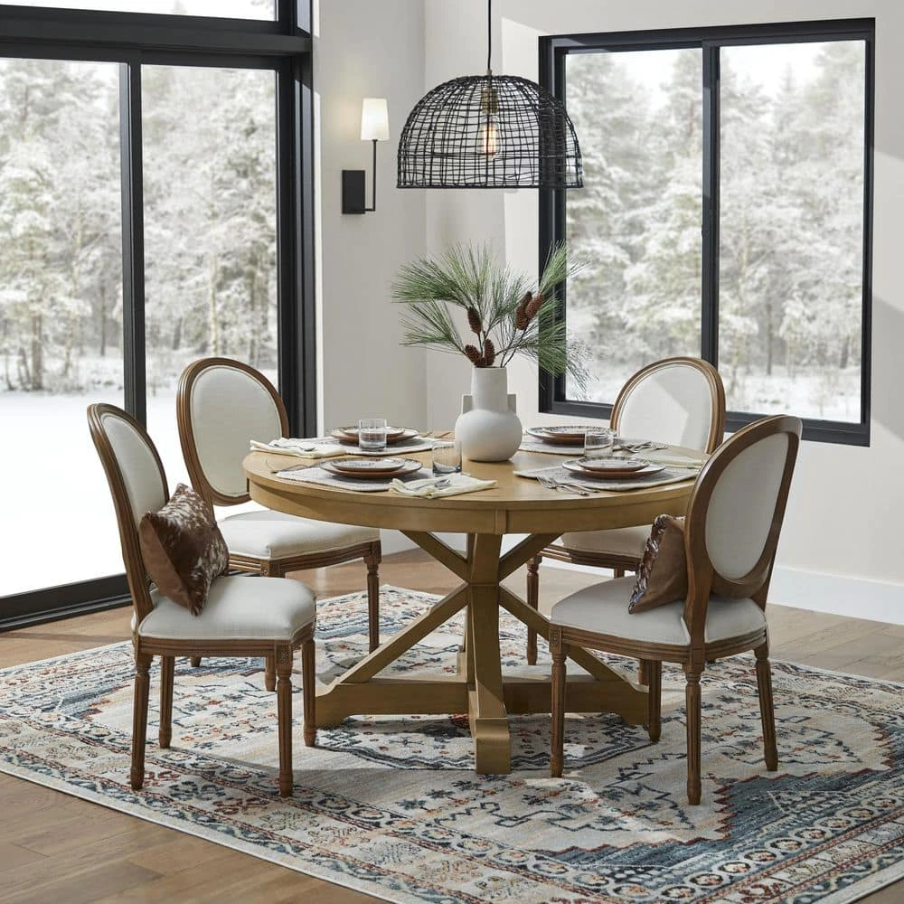 Home Decorators Collection Modern Gray Velvet Upholstered Dining Chairs with Sandy Oak Wood Accents (Set of 2) 4 Home Decorators Collection Modern Gray Velvet Upholstered Dining Chairs with Sandy Oak Wood Accents (Set of 2) - Image 2