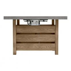 Home Decorators Collection Summerfield 39.5 in. x 25 in. Square Steel Concrete-Look Tile Top LP Gas Fire Pit -Flora Home Decorators Soldes gray home decorators collection gas fire pits 2364fp 3 44 1000