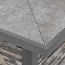 Home Decorators Collection Picanto 44.09 in. x 25.59 in. Square Steel Propane Gas Gray Fire Pit -Flora Home Decorators Soldes gray home decorators collection gas fire pits fhts80289 4f 1000