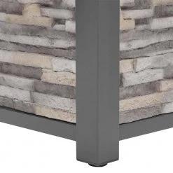 Home Decorators Collection Picanto 44.09 in. x 25.59 in. Square Steel Propane Gas Gray Fire Pit -Flora Home Decorators Soldes gray home decorators collection gas fire pits fhts80289 c3 1000