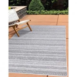 Home Decorators Collection Rhapsody Gray 8 ft. x 10 ft. Indoor/Outdoor Area Rug -Flora Home Decorators Soldes gray home decorators collection outdoor rugs 30417 1f 1000