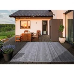 Home Decorators Collection Rhapsody Gray 8 ft. x 10 ft. Indoor/Outdoor Area Rug -Flora Home Decorators Soldes gray home decorators collection outdoor rugs 30417 31 1000