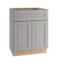Home Decorators Collection Washington Veiled Gray Plywood Shaker Stock Assembled Base Kitchen Cabinet Soft Close 24 in. x 34.50 in. x 24 in. -Flora Home Decorators Soldes gray thermofoil home decorators collection assembled kitchen cabinets b24 wvg 64 1000