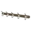 Home Decorators Collection 24 in. Graywash and Satin Nickel Hook Rack