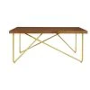 Home Decorators Collection Rectangular Haze Finish Wood Coffee Table with Brass Metal Base (42 in. W x 17.25 in. H) -Flora Home Decorators Soldes haze brass home decorators collection coffee tables ac b 2609 103 64 1000