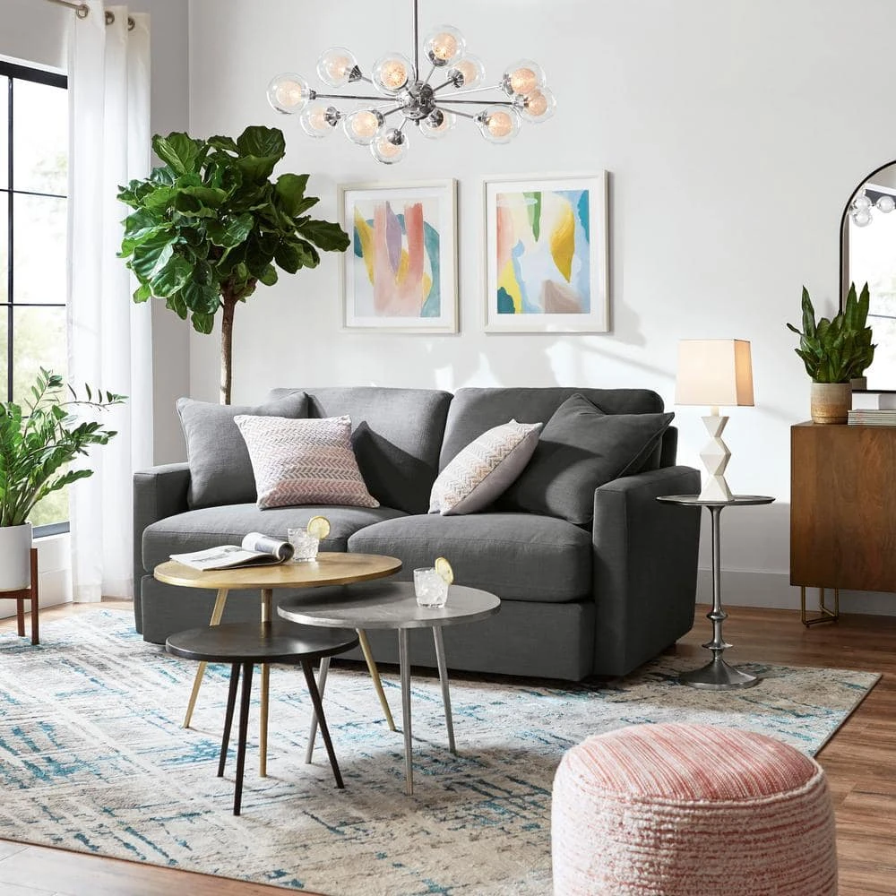 Home Decorators Collection Haze Oak Finish Wood Cabinet with Brass Finish Metal Base (33 in. W x 29.75 in. H) 6 Home Decorators Collection Haze Oak Finish Wood Cabinet with Brass Finish Metal Base (33 in. W x 29.75 in. H) - Image 4