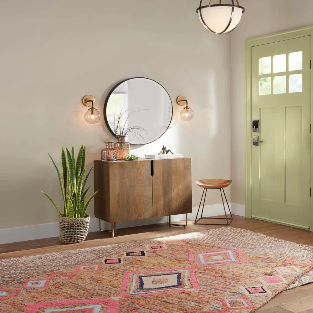 Home Decorators Collection Haze Oak Finish Wood Cabinet with Brass Finish Metal Base (33 in. W x 29.75 in. H) 11 Home Decorators Collection Haze Oak Finish Wood Cabinet with Brass Finish Metal Base (33 in. W x 29.75 in. H) - Image 9