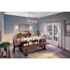 Home Decorators Collection Eldridge - Trestle Dining Bench in Haze -Flora Home Decorators Soldes haze home decorators collection dining benches hd08 f01wd fa 1000