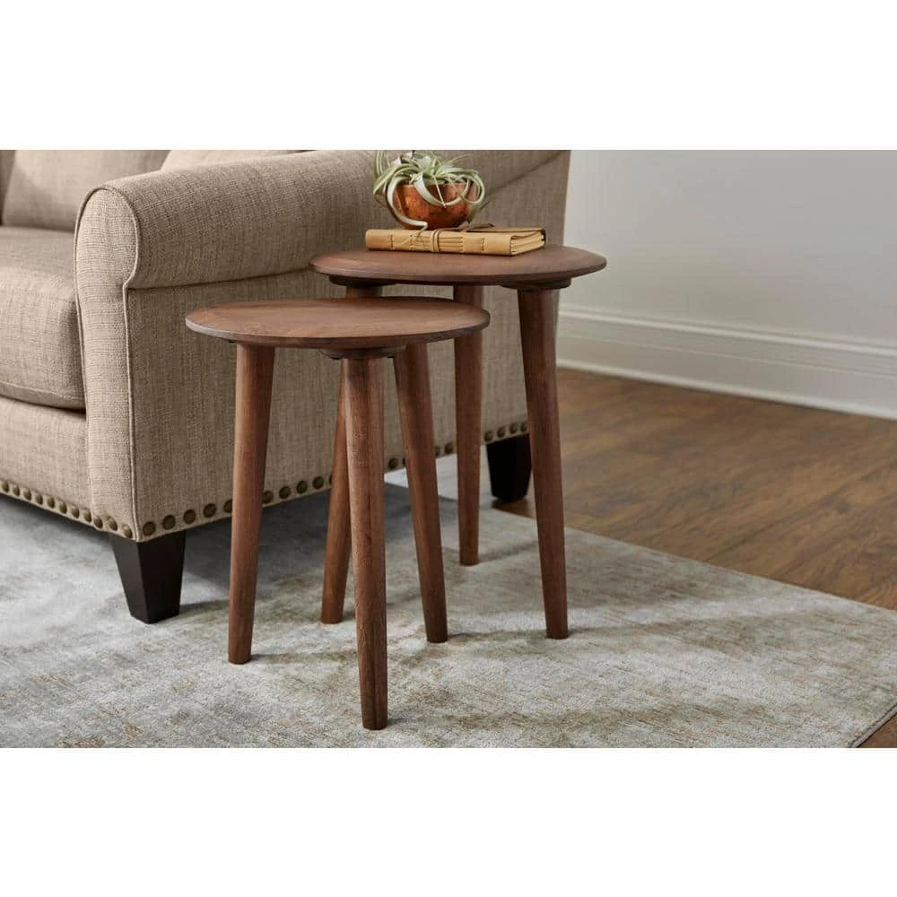 Home Decorators Collection Haze Finish Wood Accent Tables (Set of 2) (16 in. W x 21 in. H) 3 Home Decorators Collection Haze Finish Wood Accent Tables (Set of 2) (16 in. W x 21 in. H)