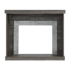 Home Decorators Collection Grafton 40 in. Freestanding Travertine Surround Electric Fireplace in Shiplap -Flora Home Decorators Soldes heritage oak home decorators collection freestanding electric fireplaces 1834fm 23 328 fa 1000