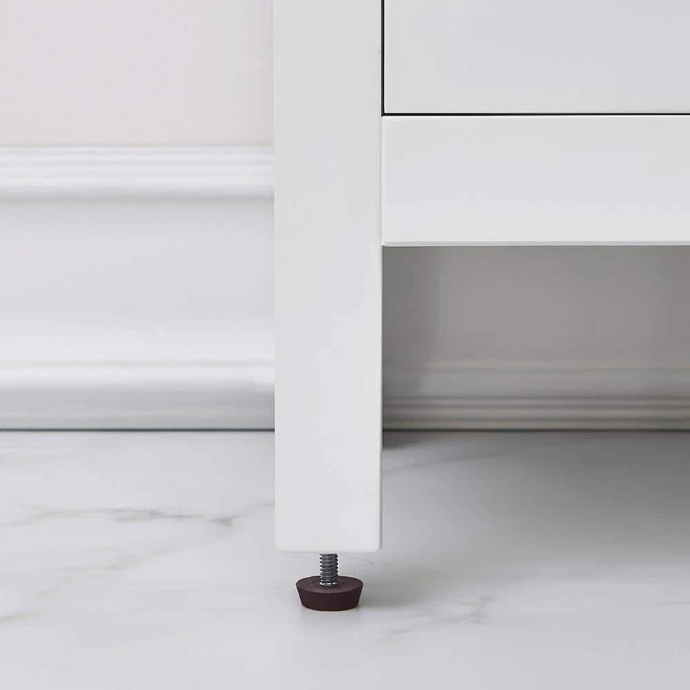 Home Decorators Collection Arvesen 18 in. W x 12 in. D Vanity in White with Ceramic Vanity Top in White with White Sink 10 Home Decorators Collection Arvesen 18 in. W x 12 in. D Vanity in White with Ceramic Vanity Top in White with White Sink - Image 8