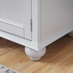 Home Decorators Collection Hampton Harbor 36 in. Vanity in Dove Grey with Natural Marble Vanity Top in White with White Sink -Flora Home Decorators Soldes home decorators collection bathroom vanities with tops bf 25097 dg 1f 1000