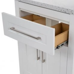 Home Decorators Collection Clady 24.5 in. W x 18.75 in. D Bath Vanity in White with Cultured Marble Vanity Top in Silver Ash with White Sink -Flora Home Decorators Soldes home decorators collection bathroom vanities with tops hd2024p2 wh 76 1000