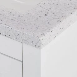 Home Decorators Collection Clady 30.5 in. W x 18.75 in. D Bath Vanity in White with Cultured Marble Vanity Top in Silver Ash with White Sink -Flora Home Decorators Soldes home decorators collection bathroom vanities with tops hd2030p2 wh 1f 1000