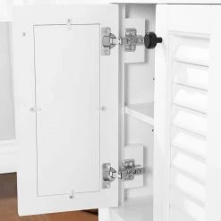 Home Decorators Collection Marksfield 24 in. W x 22 in. D Bath Vanity in White with Cultured Stone Vanity Top in White with White Basin -Flora Home Decorators Soldes home decorators collection bathroom vanities with tops marksfield 24w 66 1000