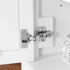 Home Decorators Collection Marksfield 24 in. W x 22 in. D Bath Vanity in White with Cultured Stone Vanity Top in White with White Basin -Flora Home Decorators Soldes home decorators collection bathroom vanities with tops marksfield 24w 76 1000