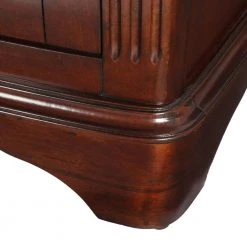 Home Decorators Collection Terryn 31 in. W x 35 in. H x 20 in. D Vanity in Cherry with Granite Vanity Top in Beige with White Basin -Flora Home Decorators Soldes home decorators collection bathroom vanities with tops md v1218 1f 1000