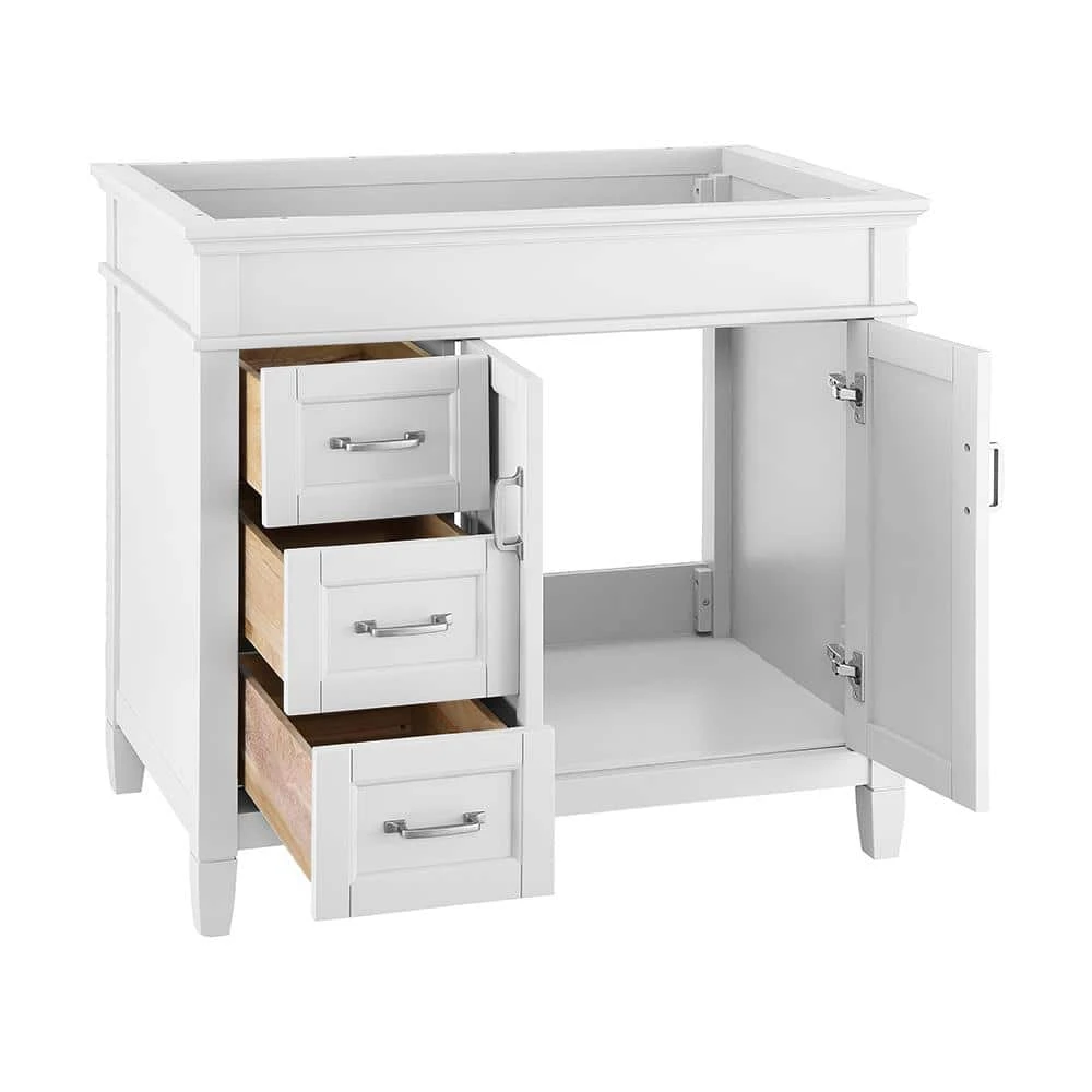 Home Decorators Collection Ashburn 36 in. W x 21.75 in. D Vanity Cabinet in White 4 Home Decorators Collection Ashburn 36 in. W x 21.75 in. D Vanity Cabinet in White - Image 2