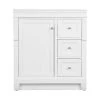 Home Decorators Collection Naples 30 in. W x 21.75 in. D Bath Vanity Cabinet in White -Flora Home Decorators Soldes home decorators collection bathroom vanities without tops nawa3021d 64 1000