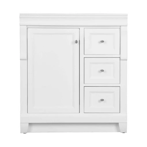 Home Decorators Collection Naples 30 in. W x 21.75 in. D Bath Vanity Cabinet in White 1 Home Decorators Collection Naples 30 in. W x 21.75 in. D Bath Vanity Cabinet in White -Flora Home Decorators Soldes home decorators collection bathroom vanities without tops nawa3021d 64 1000